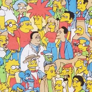 Vintage Simpsons: Every Character Tshirt